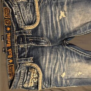 Rock Revival Blue Relaxed Fit Jeans